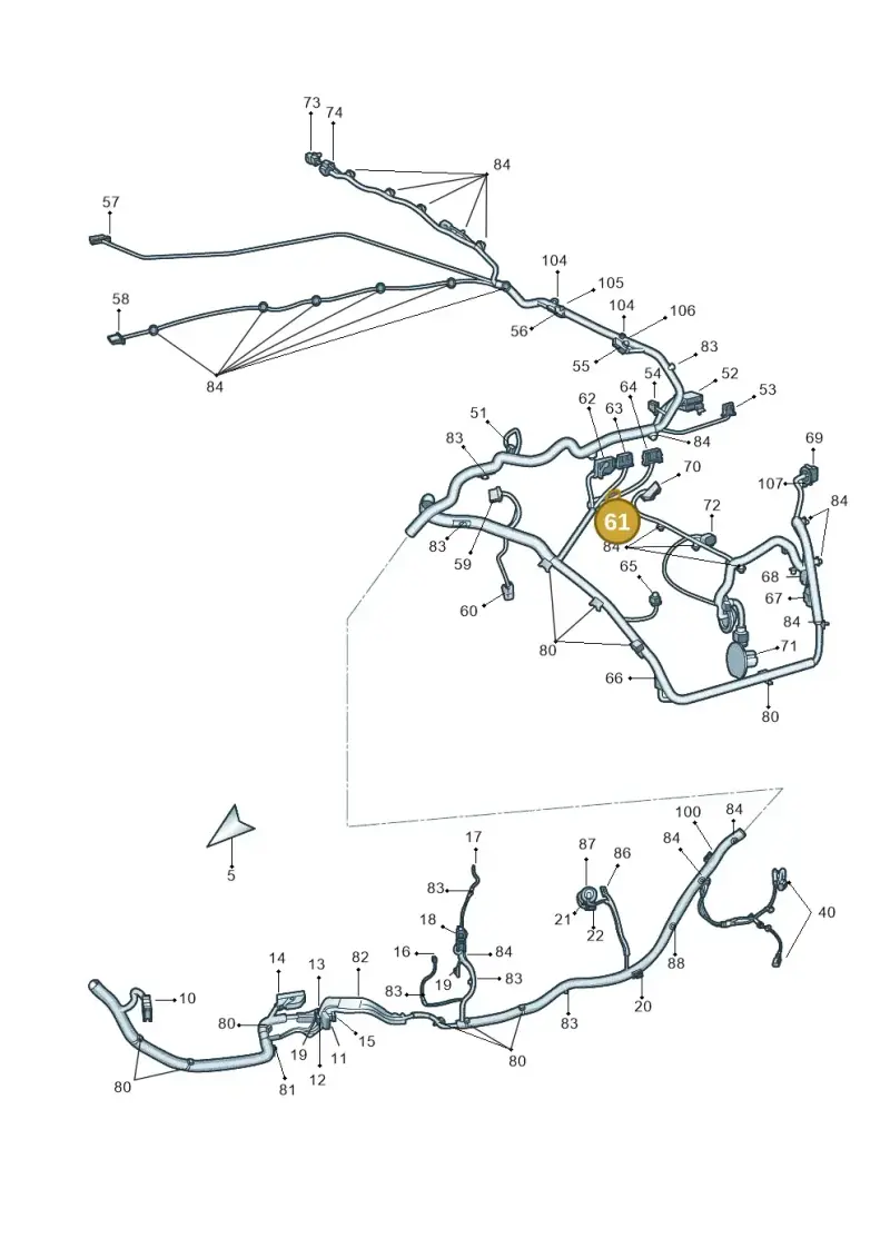 191919321 — Skoda Superb (2013-2015) diagram 632971950, position 61