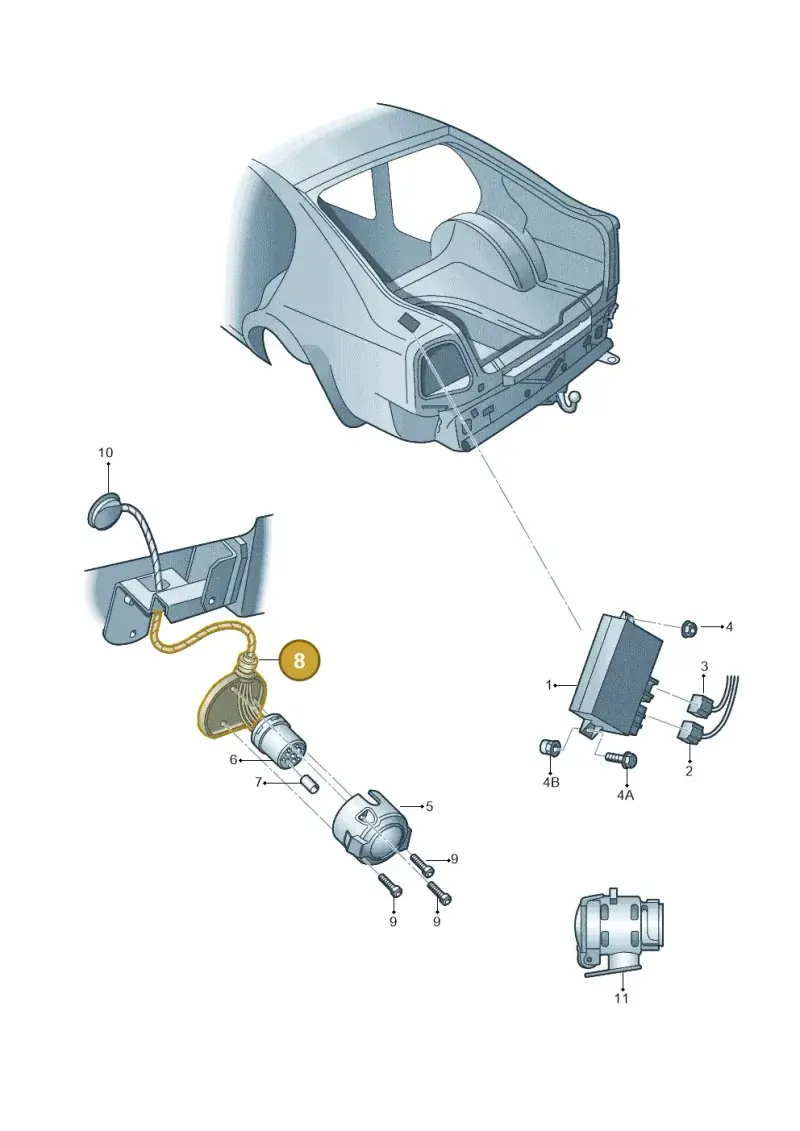 1C0945527 — Skoda Octavia (2017-2020) diagram 419945550, position 8