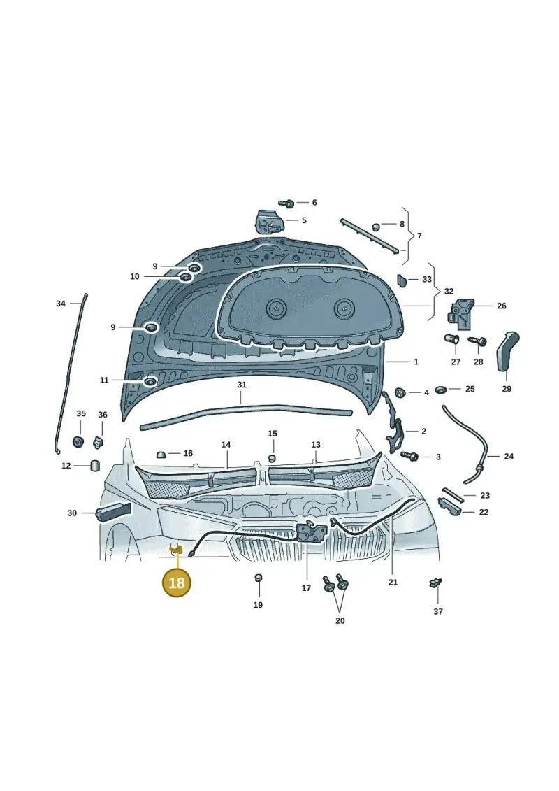 1C0971845 — Skoda Fabia (2021-) diagram 6vn823000, position 18