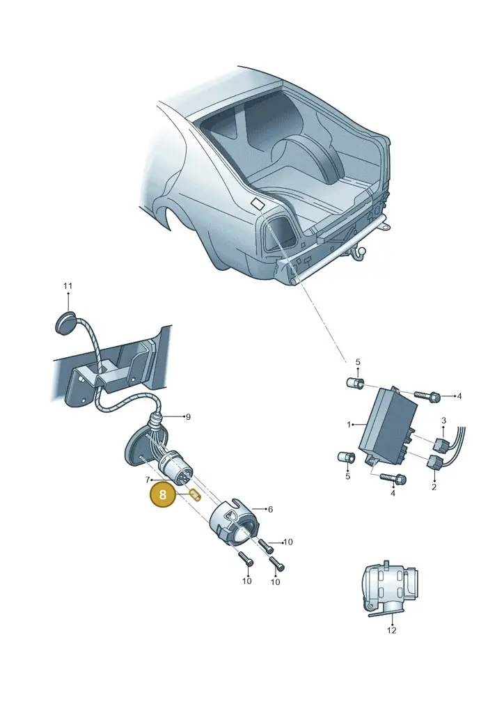 1C0972980A — Skoda Superb (2013-2015) diagram 632945550, position 8