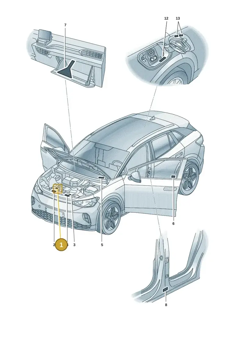 1EA010008B — Skoda Enyaq (2020-) diagram 50a010000, position 1