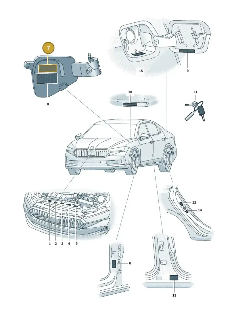 1EA010560B — Skoda Superb Combi (2023-) diagram 3p0010000, position 7