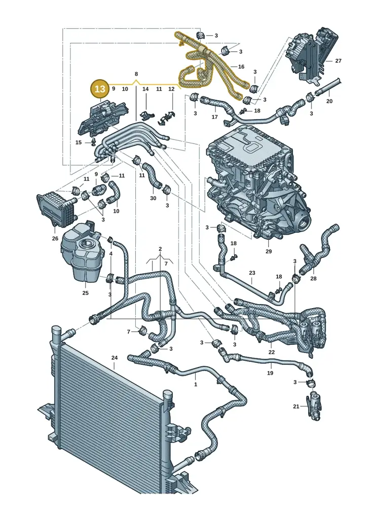 1EA121224D — Skoda Enyaq (2020-) diagram 89a121050, position 13
