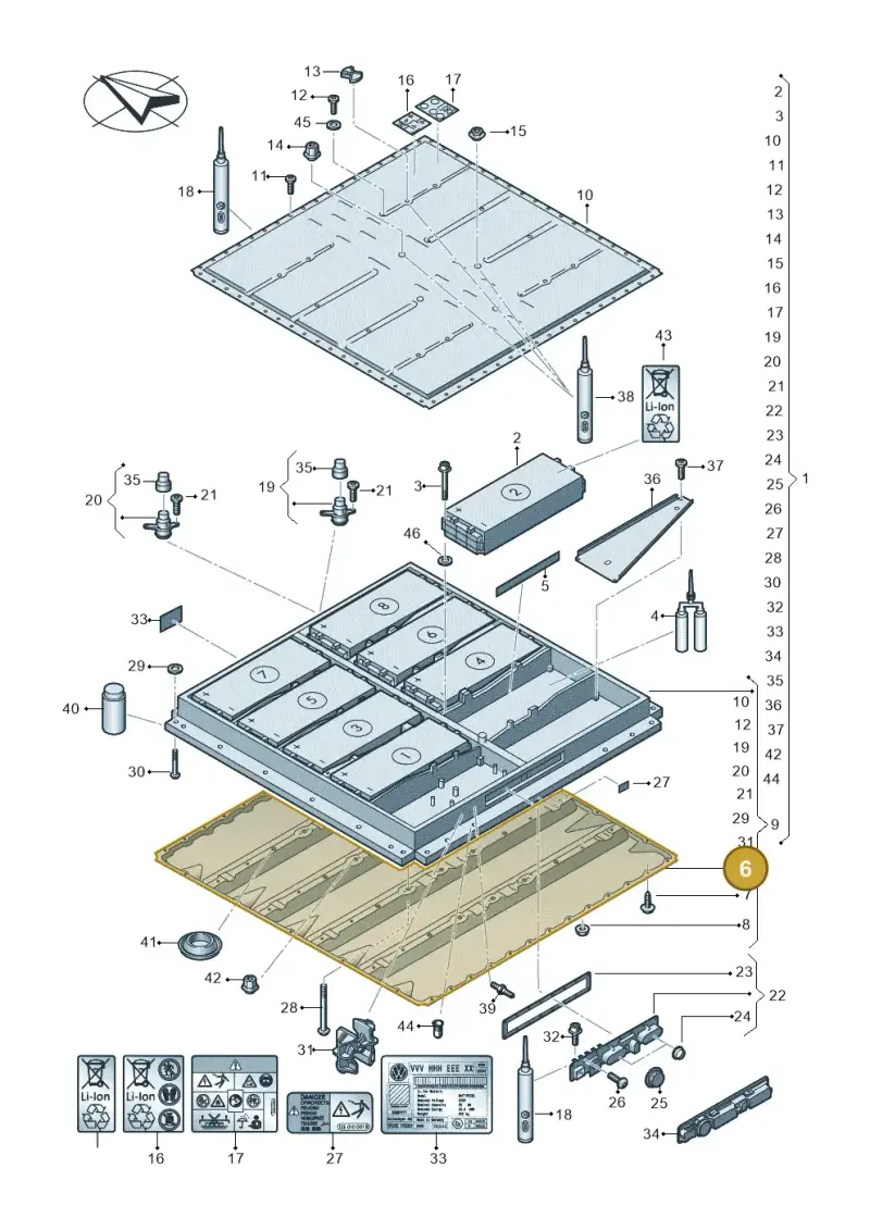 1EA801707E — Skoda Enyaq (2020-) diagram 052915050, position 6