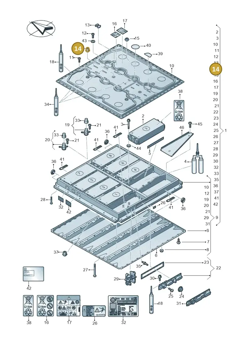 1EA802131E — Skoda Enyaq (2020-) diagram 055915050, position 14