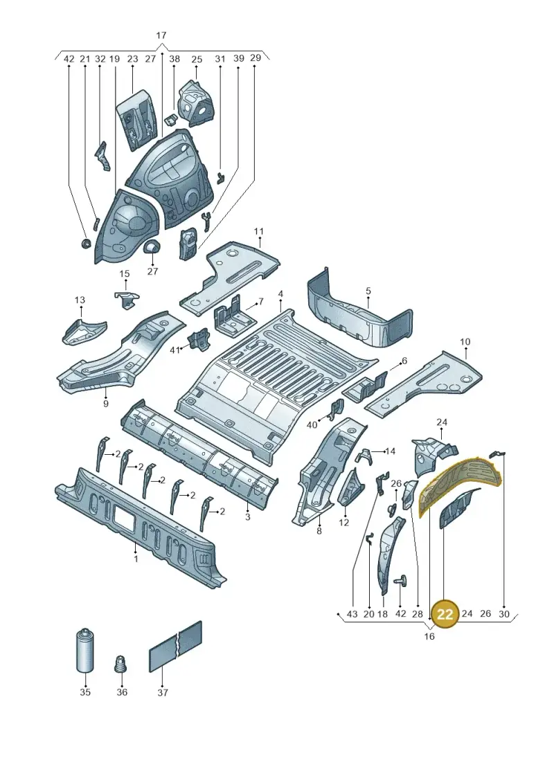 1EA802191 — Skoda Enyaq (2020-) diagram 11a803015, position 22