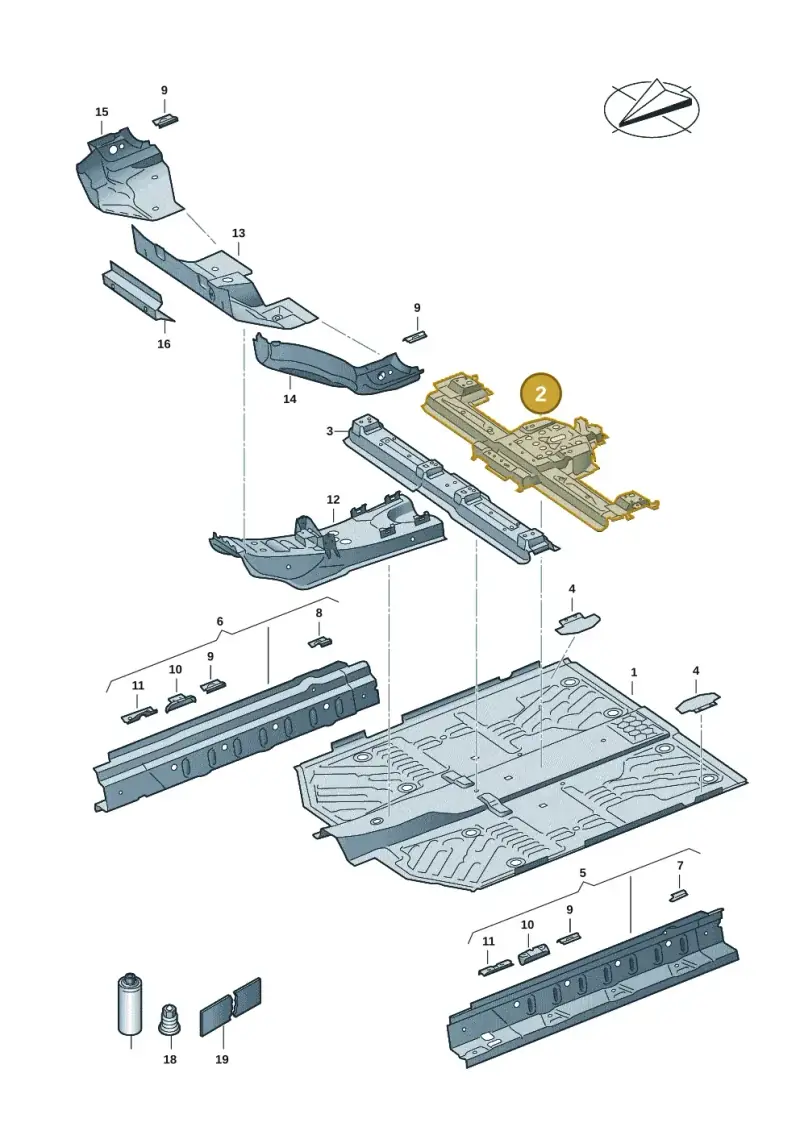 1EA803301A — Skoda Enyaq (2020-) diagram 10a803010, position 2
