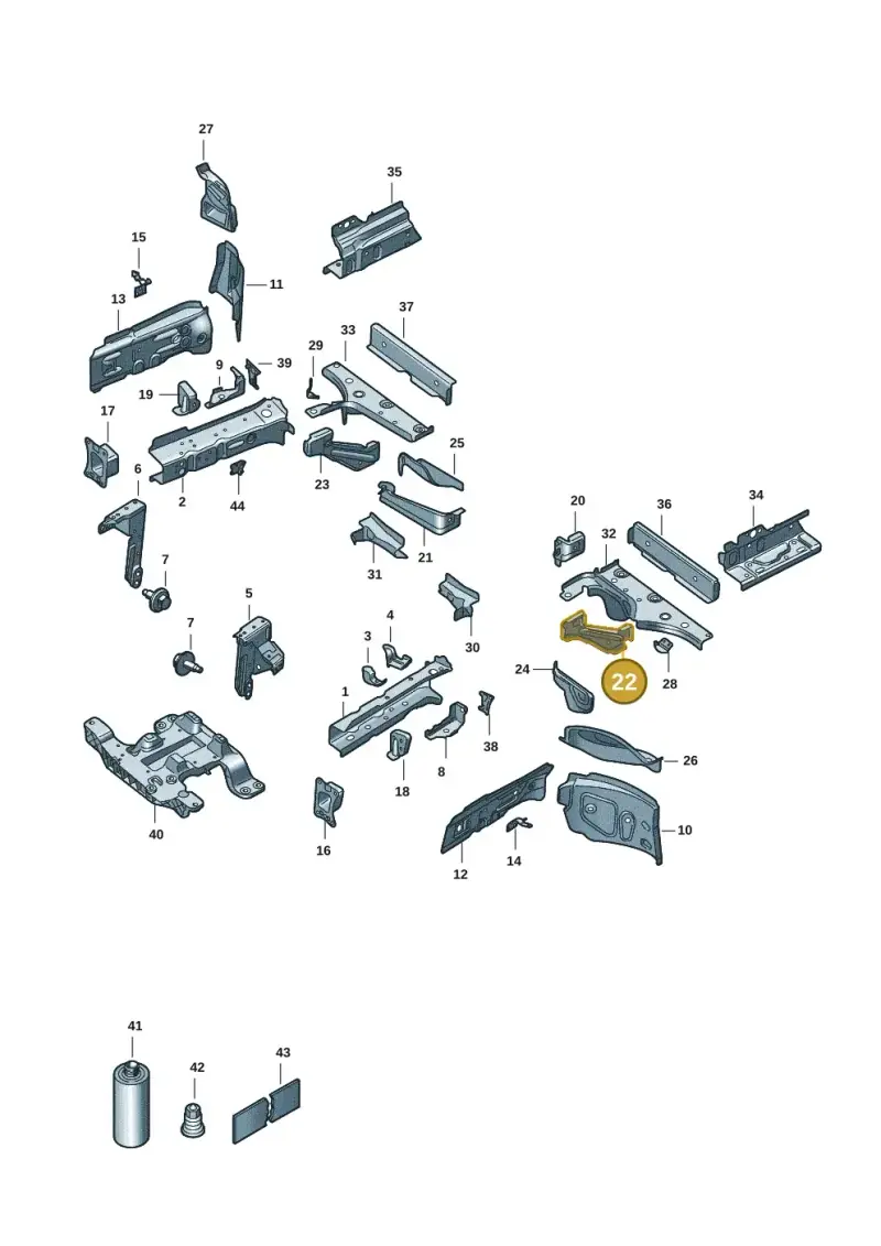 1EA803871 — Skoda Enyaq (2020-) diagram 10a803000, position 22
