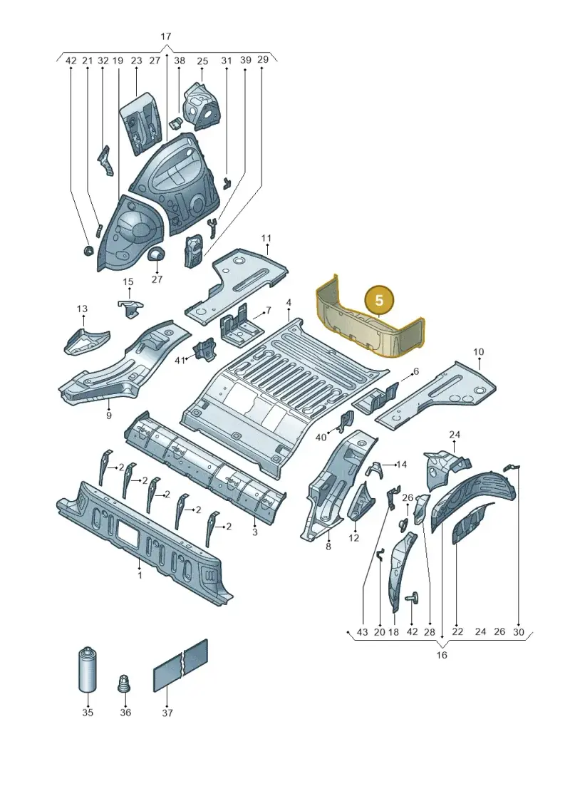 1EA813114F — Skoda Enyaq (2020-) diagram 11a803015, position 5