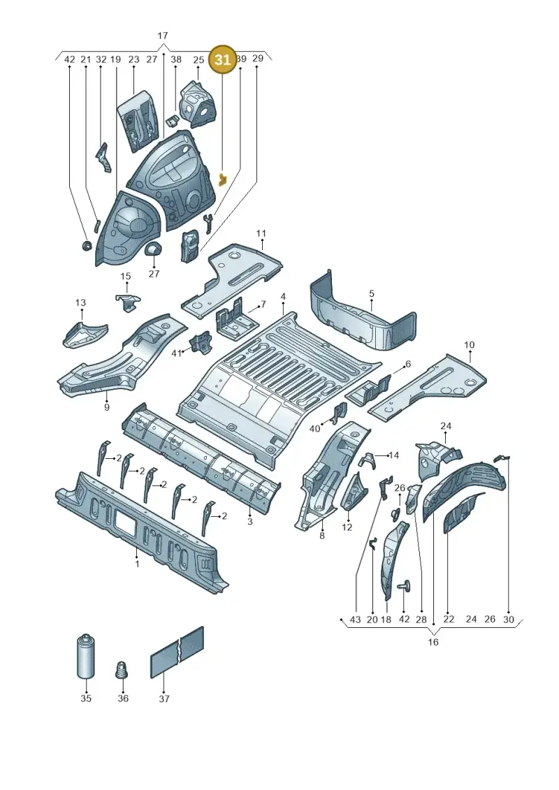 1EA813696 — Skoda Enyaq (2020-) diagram 11a803015, position 31