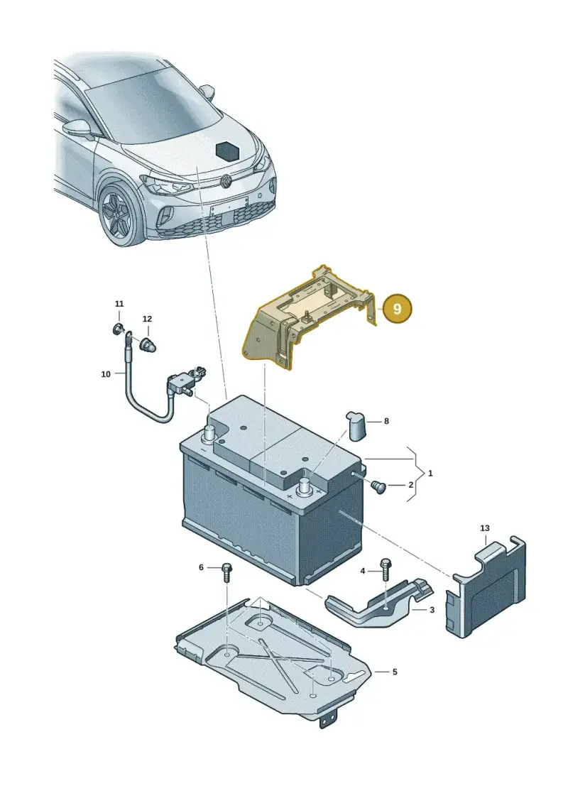 1EA915345A — Skoda Enyaq (2020-) diagram 11a915000, position 9