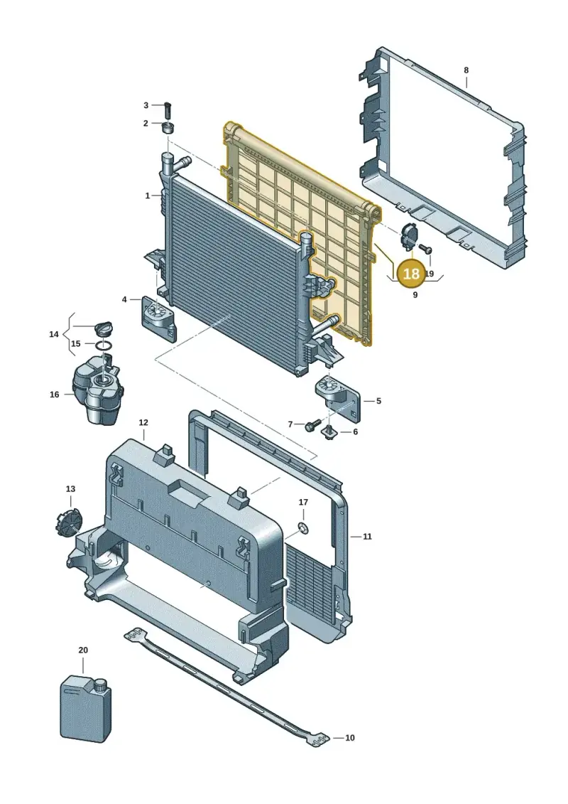 1EA965501B — Skoda Enyaq (2020-) diagram 10a122100, position 18