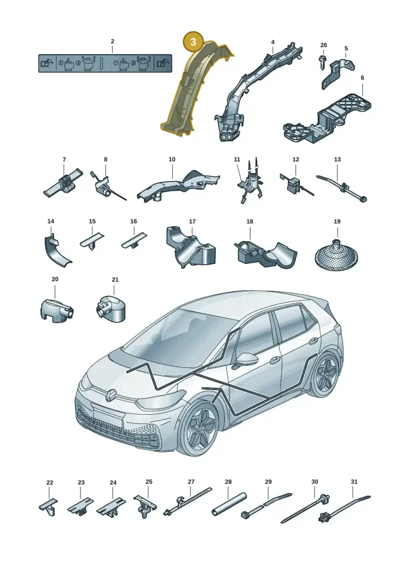 1EA971445 — Skoda Enyaq (2020-) diagram 10a972001, position 3
