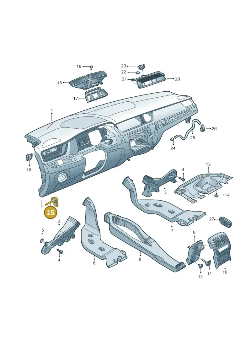 1EE907543 — Skoda Superb Combi (2015-2024) diagram 851819300, position 15