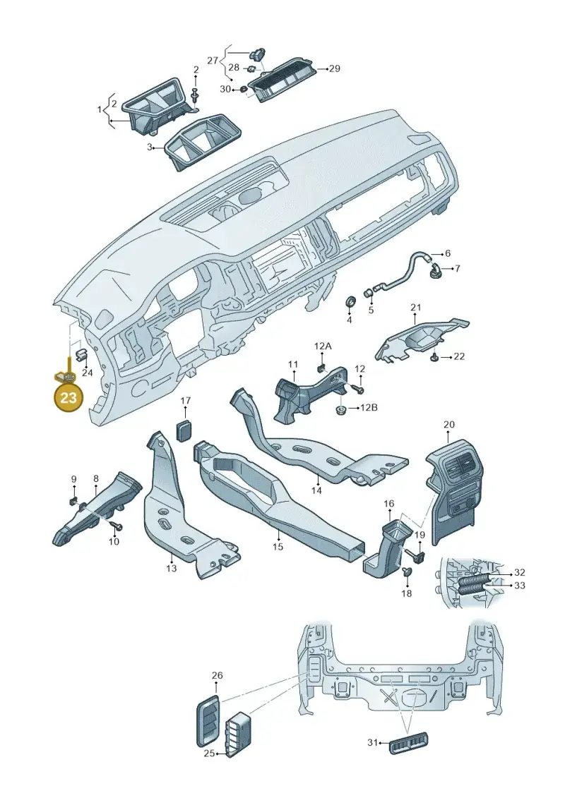 1EE907543A — Skoda Kamiq (2019-) diagram 584819010, position 23