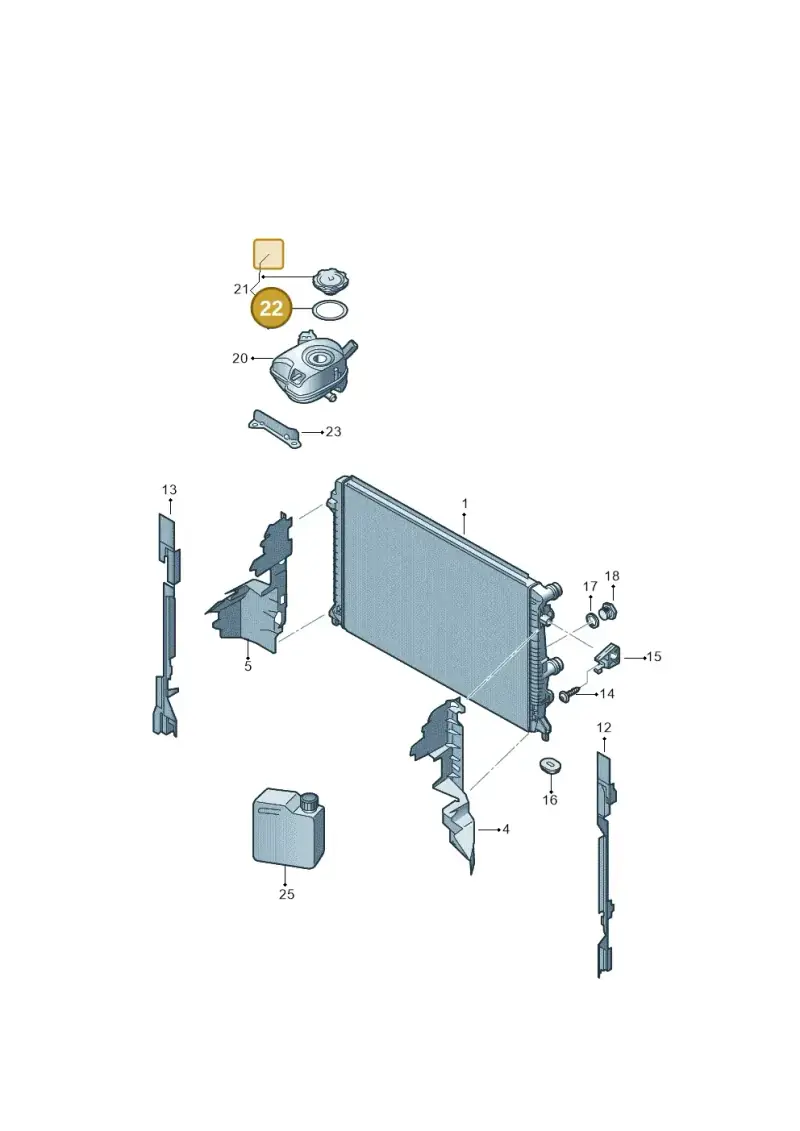 1H0121687A — Skoda Fabia (2021-) diagram 837121030, position 22