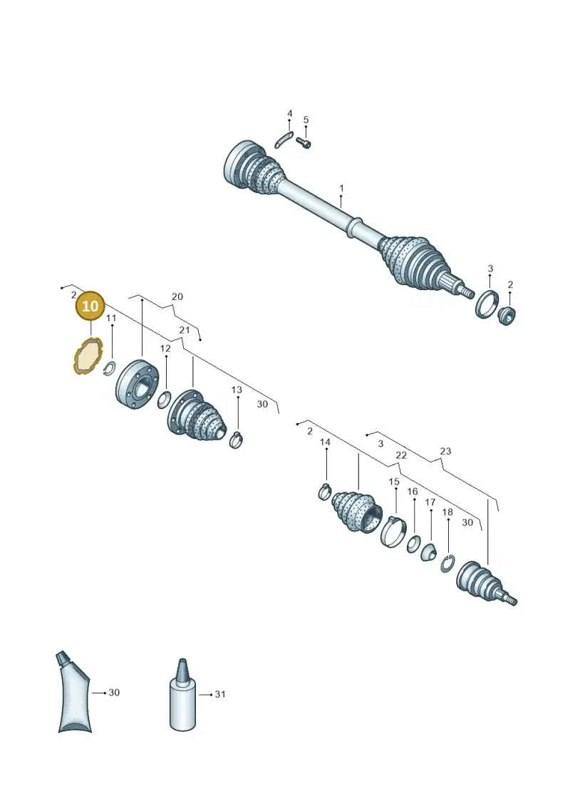 1H0407309A — Skoda Rapid (2012-2022) diagram 678407200, position 10