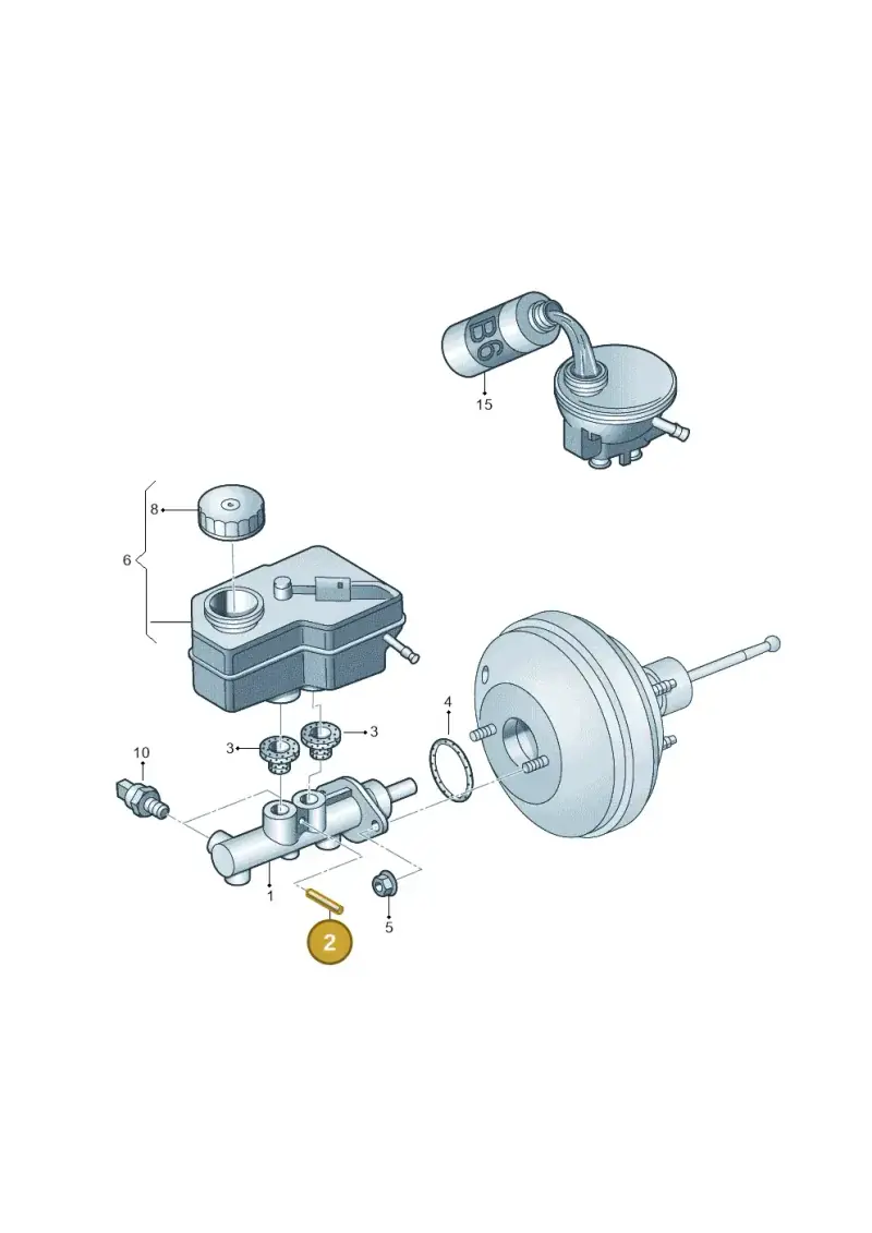 1H0611037 — Skoda Fabia Ambiente (2009-2013) diagram 253611100, position 2