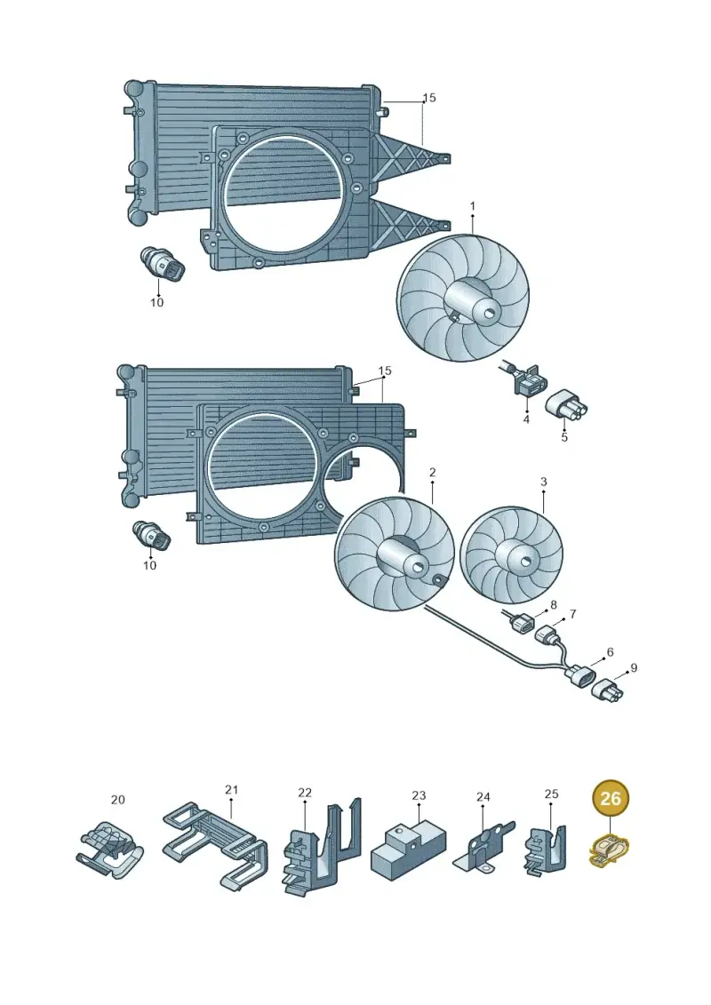 1H0971939E — Skoda Roomster (2010-2015) diagram 697959500, position 26