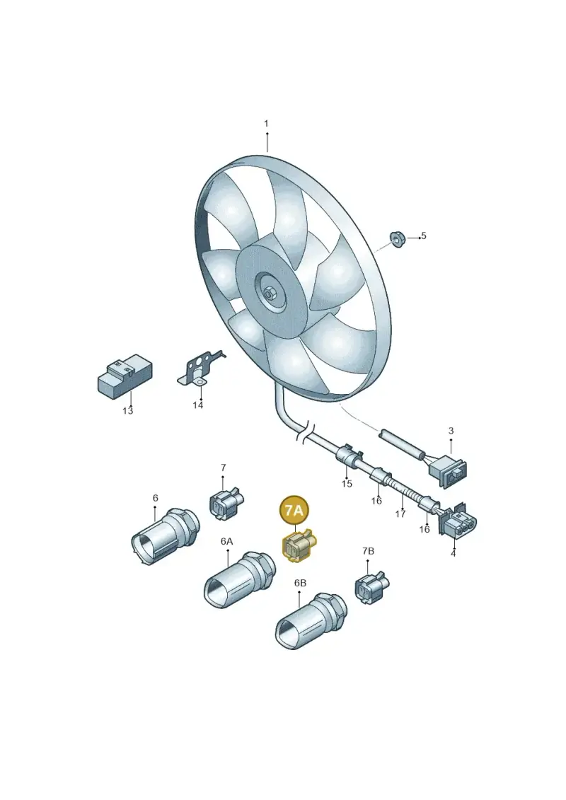 1H0973203 — Skoda OCTAVIA/COMBI/4X4      01> (2000-) diagram 252959510, position 7A