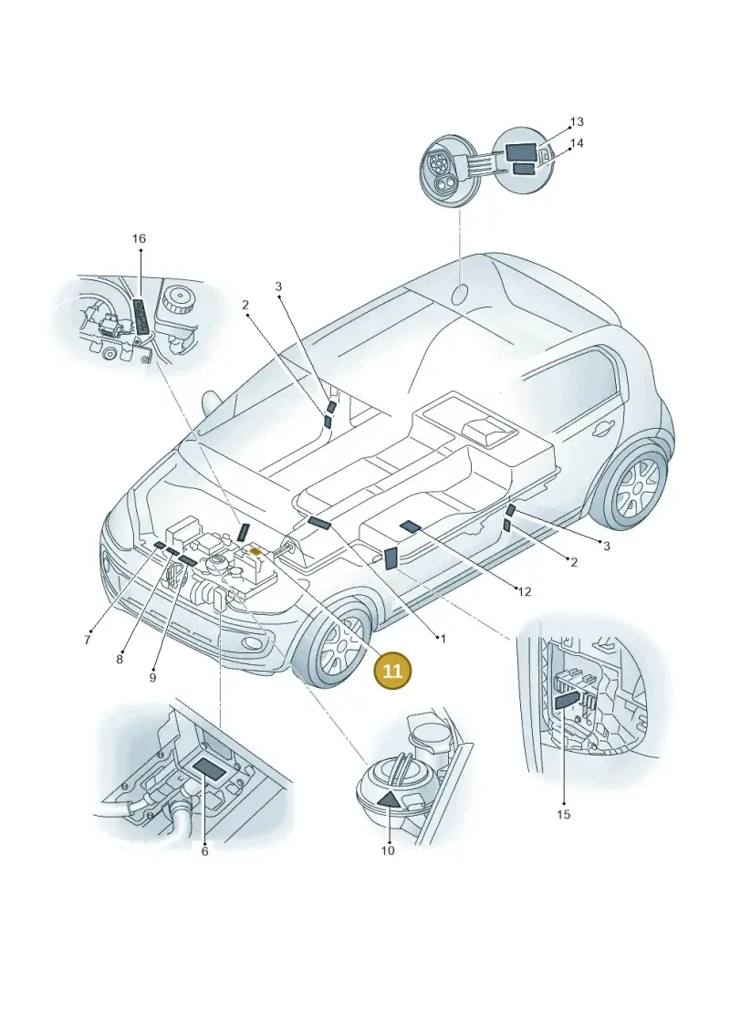 1J0010232C — Skoda Citigo (2019-2021) diagram 899010000, position 11