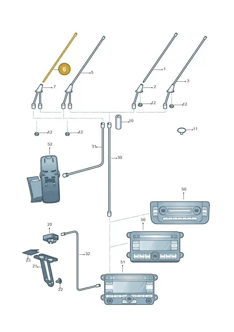 1J0035849B — Skoda ROOMSTER               06> (2006-) diagram 608035250, position 6