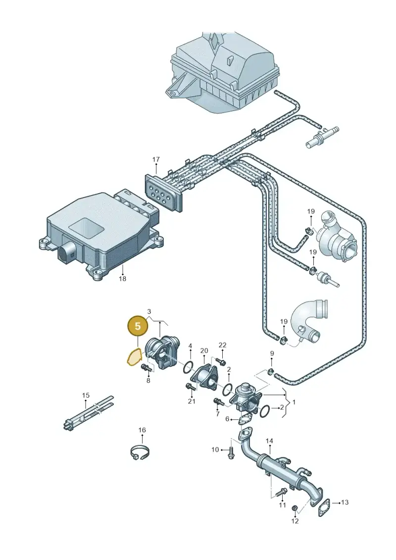 1J0145769D — Skoda Fabia Ambiente (2009-2013) diagram 253131100, position 5