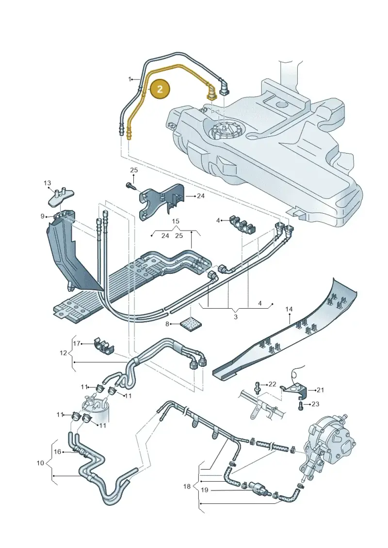 1J0201294C — Skoda OCTAVIA/COMBI/4X4      01> (2000-) diagram 194201260, position 2