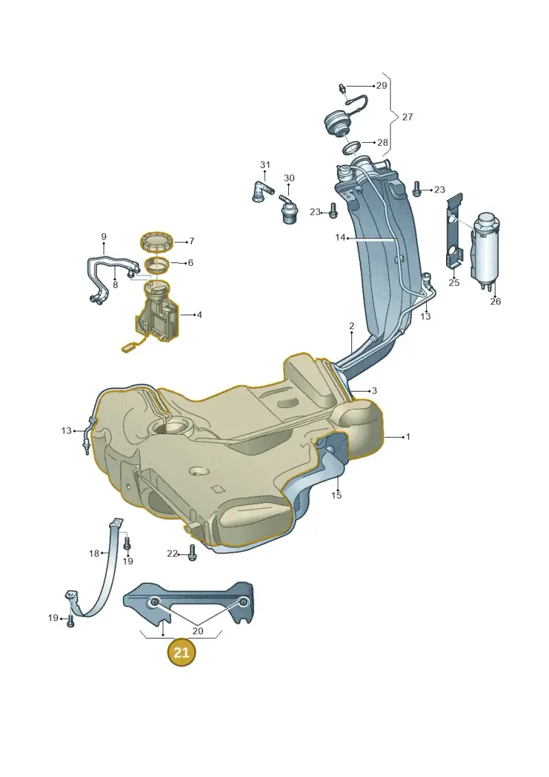 1J0201429A — Skoda Rapid (2012-2022) diagram 740201050, position 21