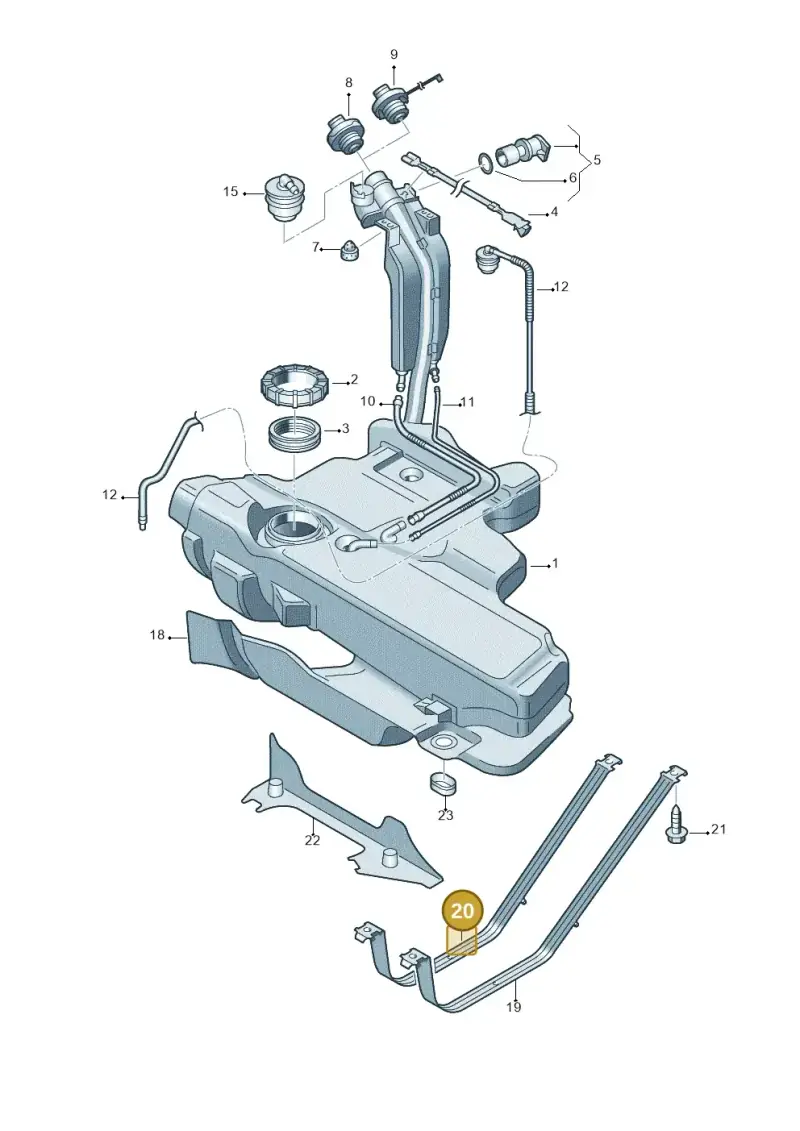 1J0201656E — Skoda ROOMSTER               06> (2006-) diagram 203201050, position 20