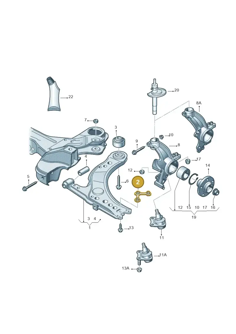 1J0407175B — Skoda OCTAVIA/COMBI/4X4      01> (2000-) diagram 266407000, position 2