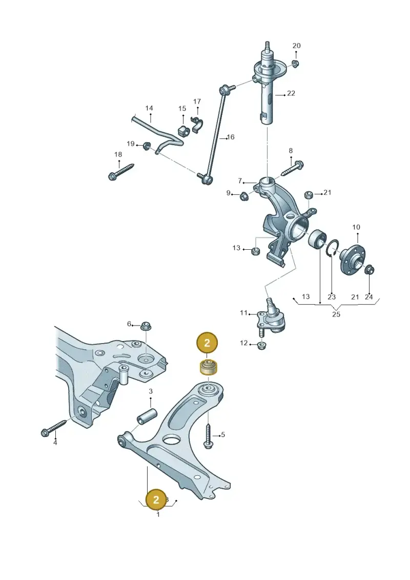 1J0407181 — Skoda Citigo (2019-2021) diagram 723407000, position 2