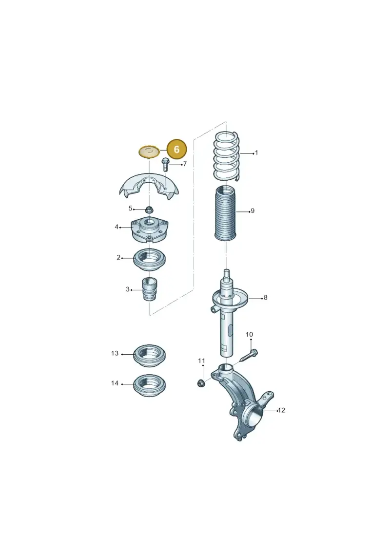1J0412359 — Skoda Fabia Jingrui (2008-2014) diagram 662411100, position 6