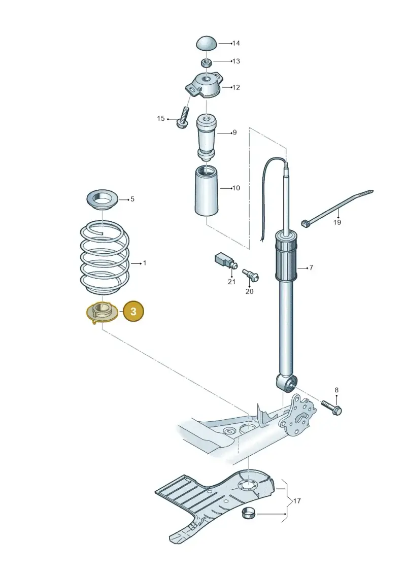 1J0512109 — Skoda Kamiq (2019-) diagram 837511100, position 3