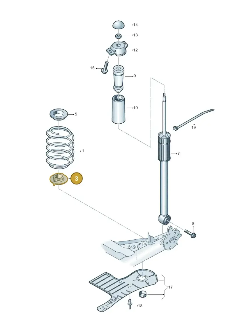 1J0512109 — Skoda Fabia (2021-) diagram 837511000, position 3