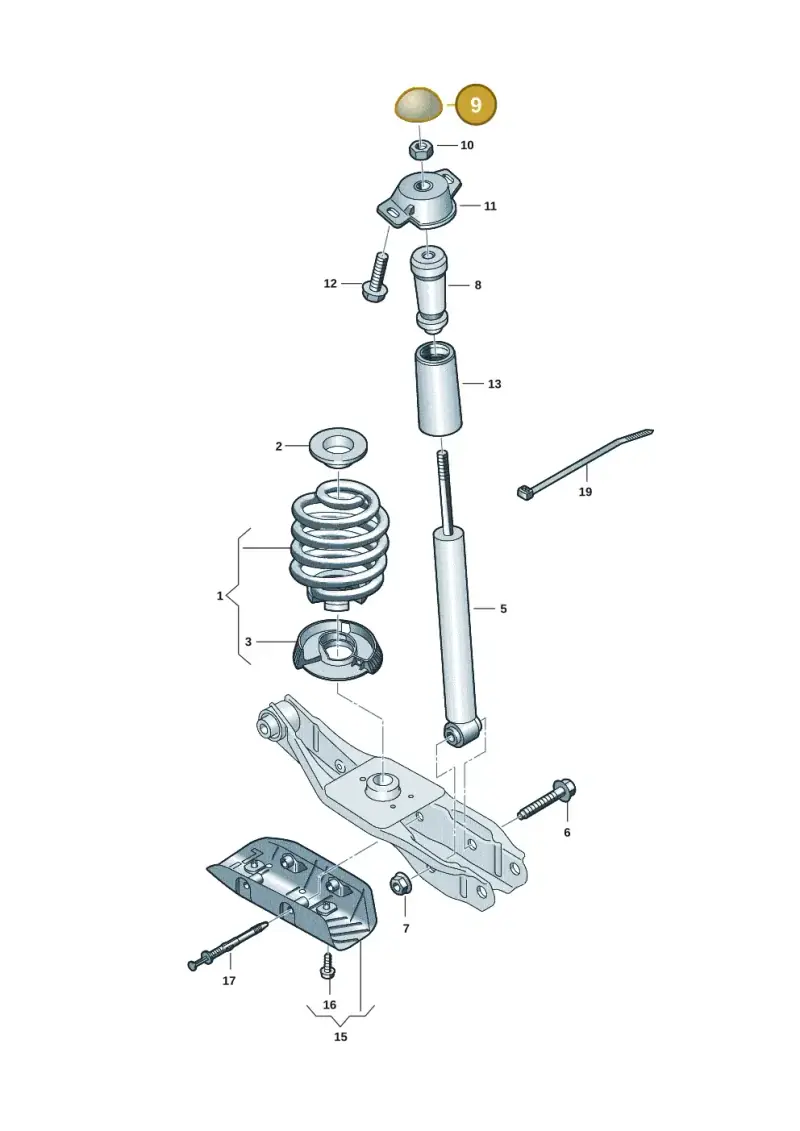 1J0512135A — Skoda Enyaq (2020-) diagram 10a511000, position 9