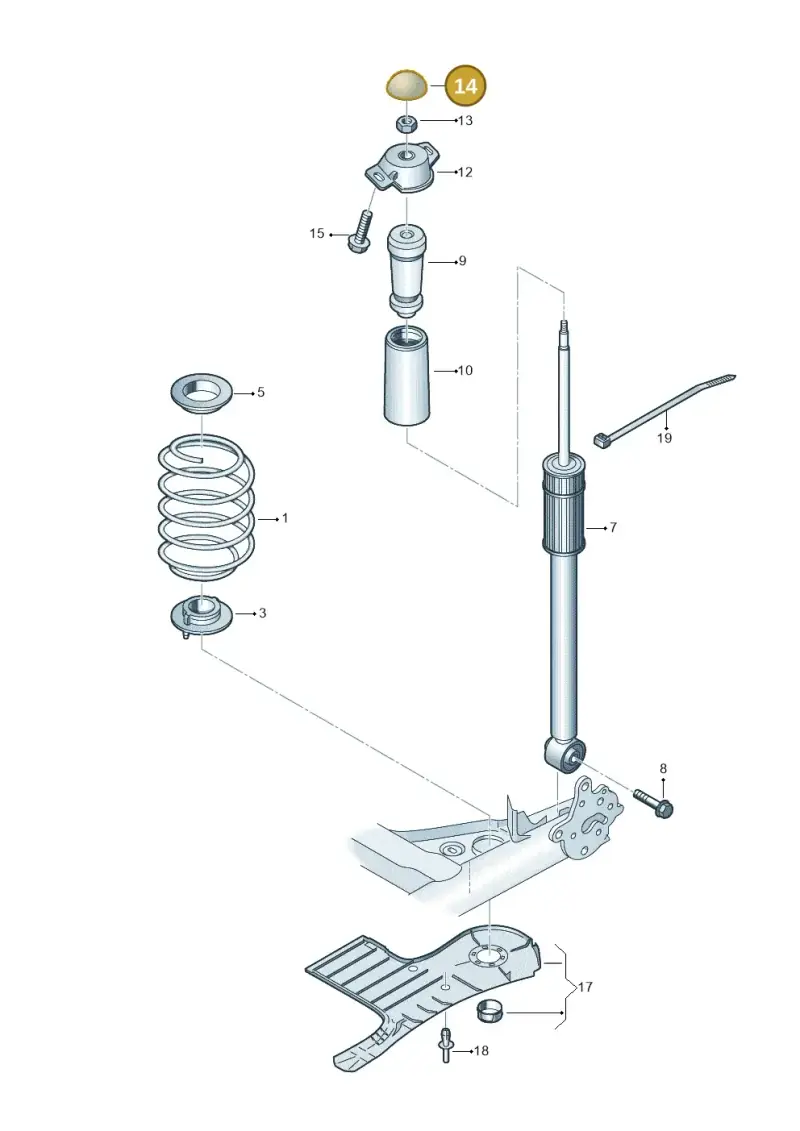 1J0512135A — Skoda Kamiq (2019-) diagram 837511000, position 14