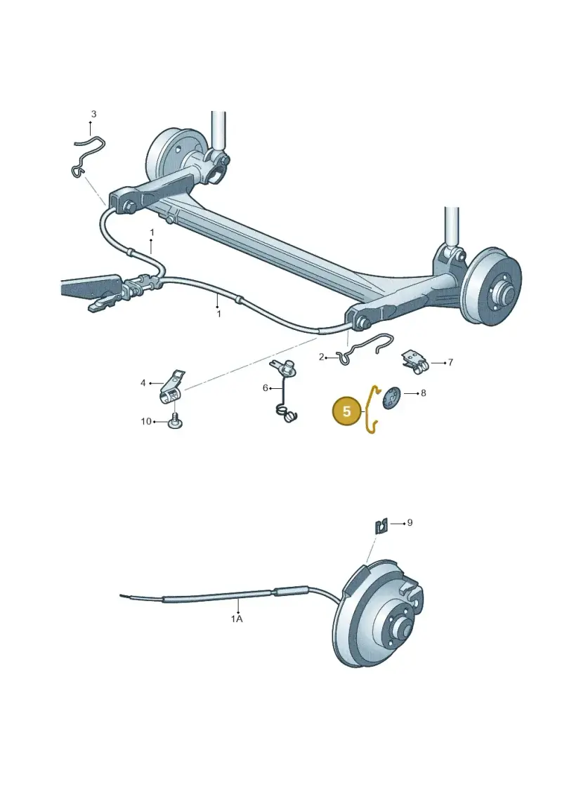 1J0609651H — Skoda Roomster (2010-2015) diagram 253609500, position 5