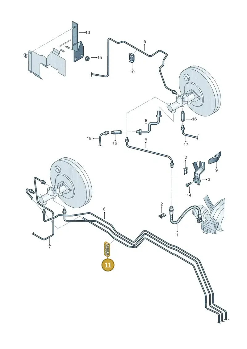 1J0611797A — Skoda FABIA/COMBI            05> (2004-) diagram 225611200, position 11