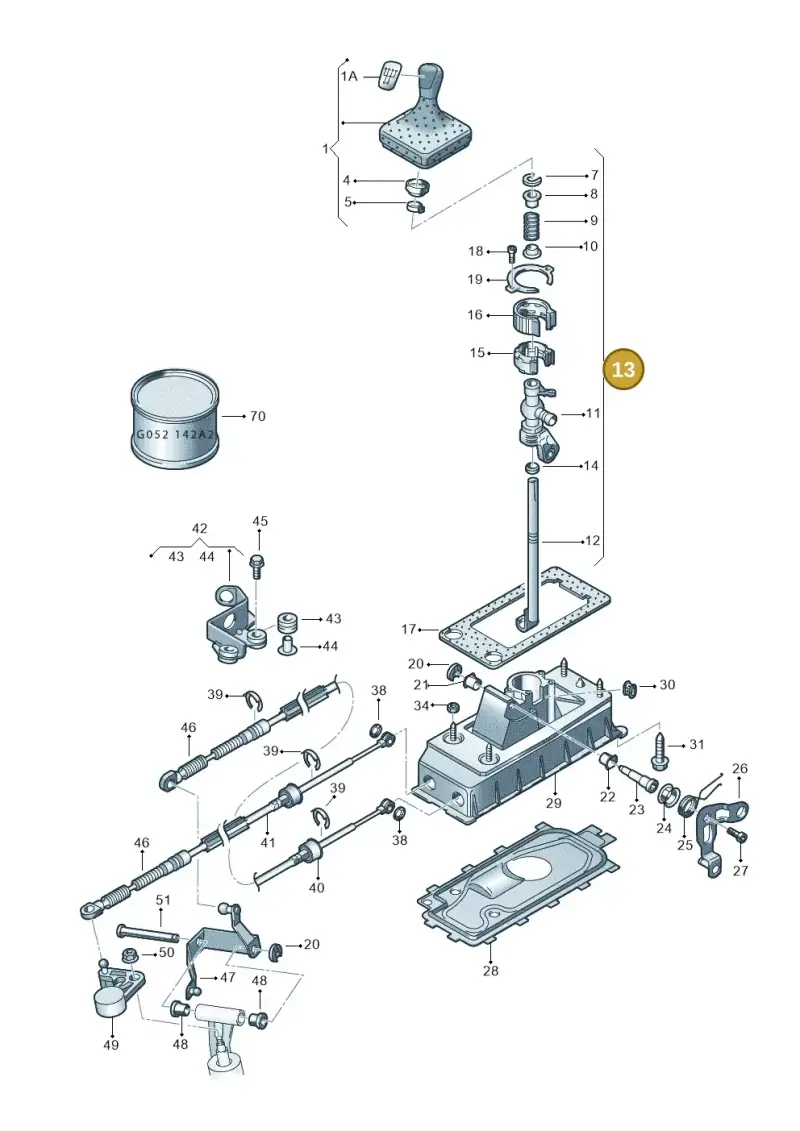 1J0711112E — Skoda FABIA/COMBI            05> (2004-) diagram 453711300, position 13