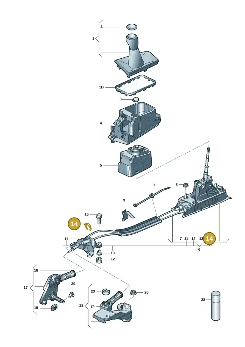1J0711280C — Skoda Fabia (2021-) diagram 6vn711030, position 14
