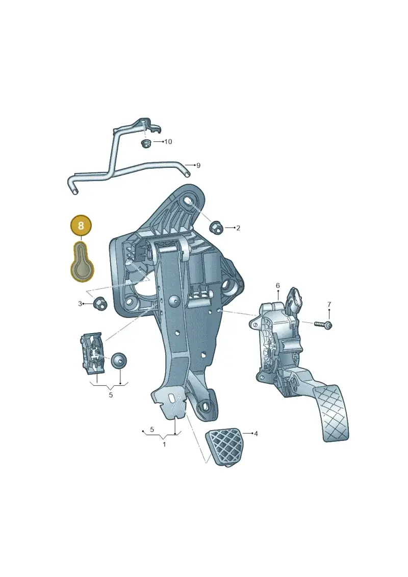 1J0723753A — Skoda Fabia (2014-2022) diagram 773721600, position 8