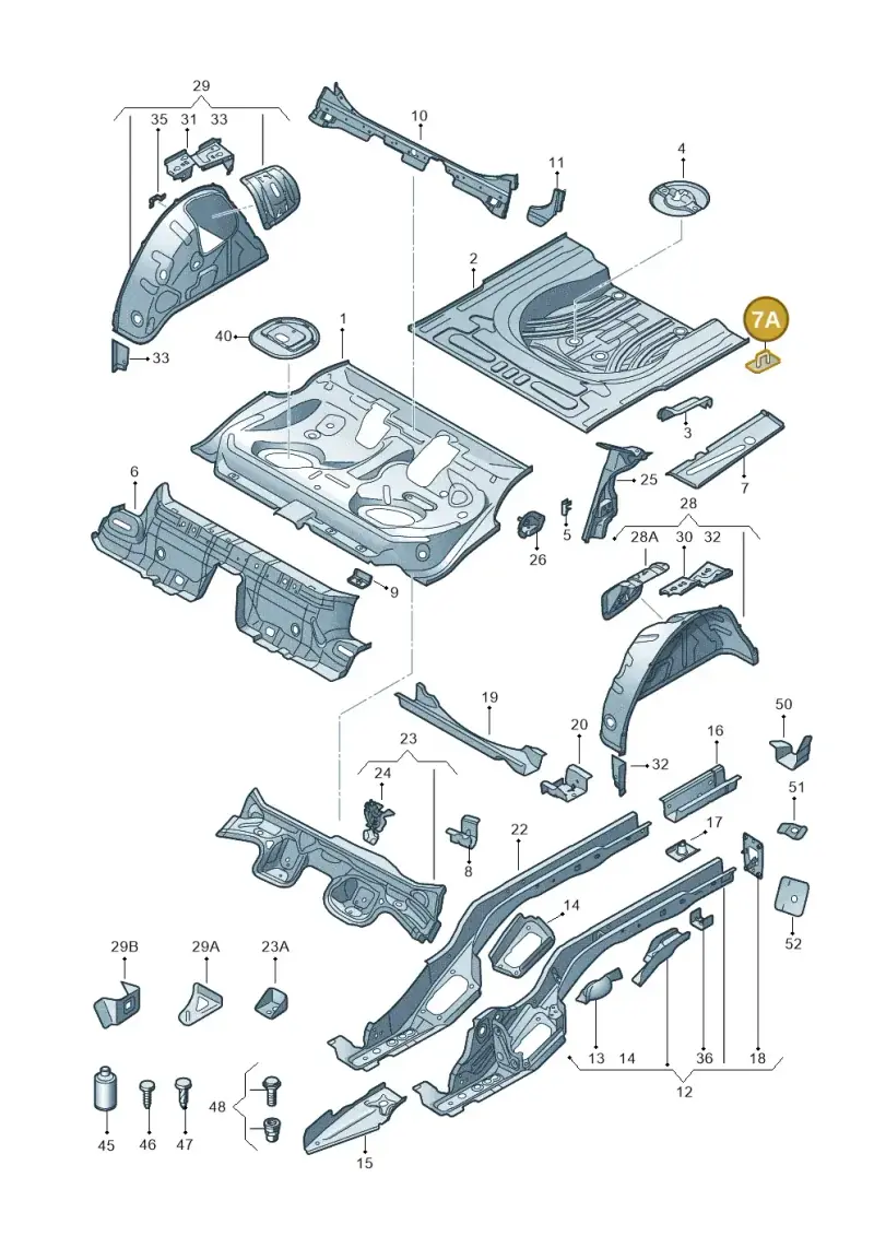 1J0804299 — Skoda Octavia (2017-2020) diagram 805803010, position 7A