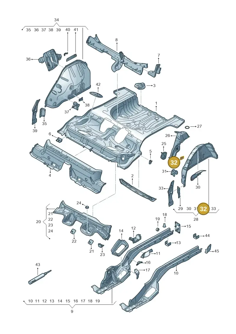 1J0804299 — Skoda Karoq (2017-2022) diagram 834803010, position 32