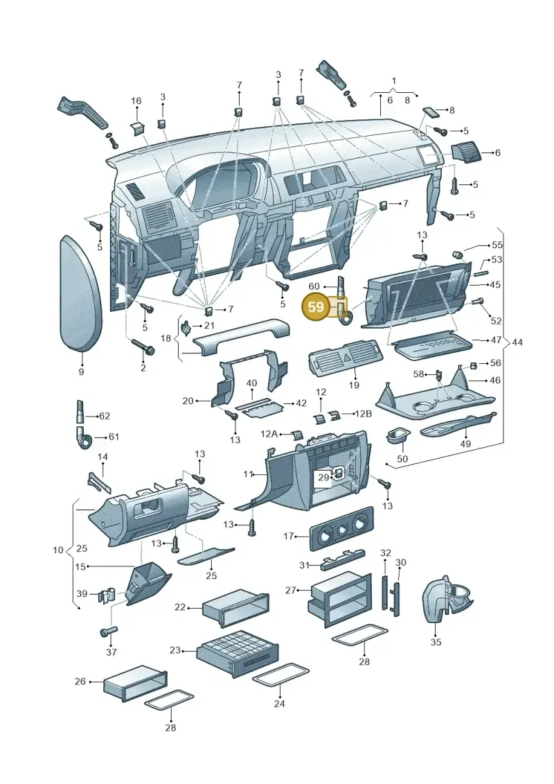 1J0816355 — Skoda FABIA/COMBI            05> (2004-) diagram 225857000, position 59