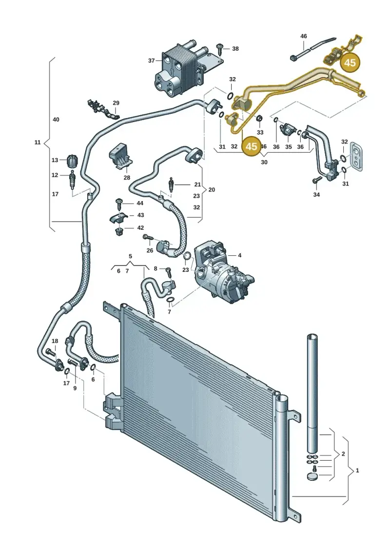 1J0820774A — Skoda Superb Combi (2023-) diagram 3p0260060, position 45