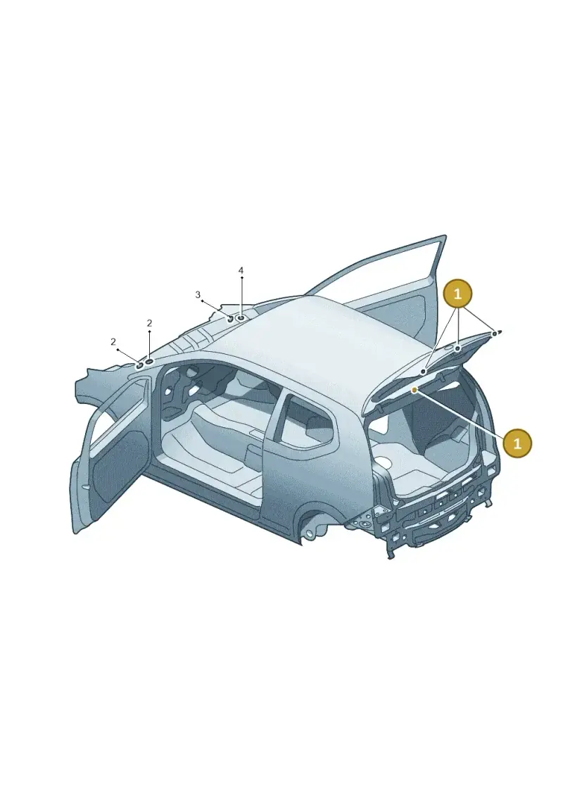 1J0827713 — Skoda Citigo (2019-2021) diagram 723803360, position 1
