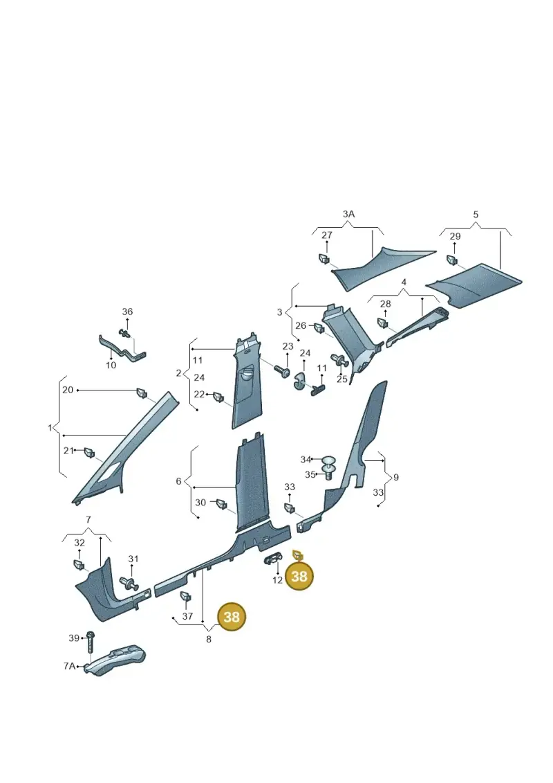 1J0863265A — Skoda Enyaq (2020-) diagram 50a867065, position 38