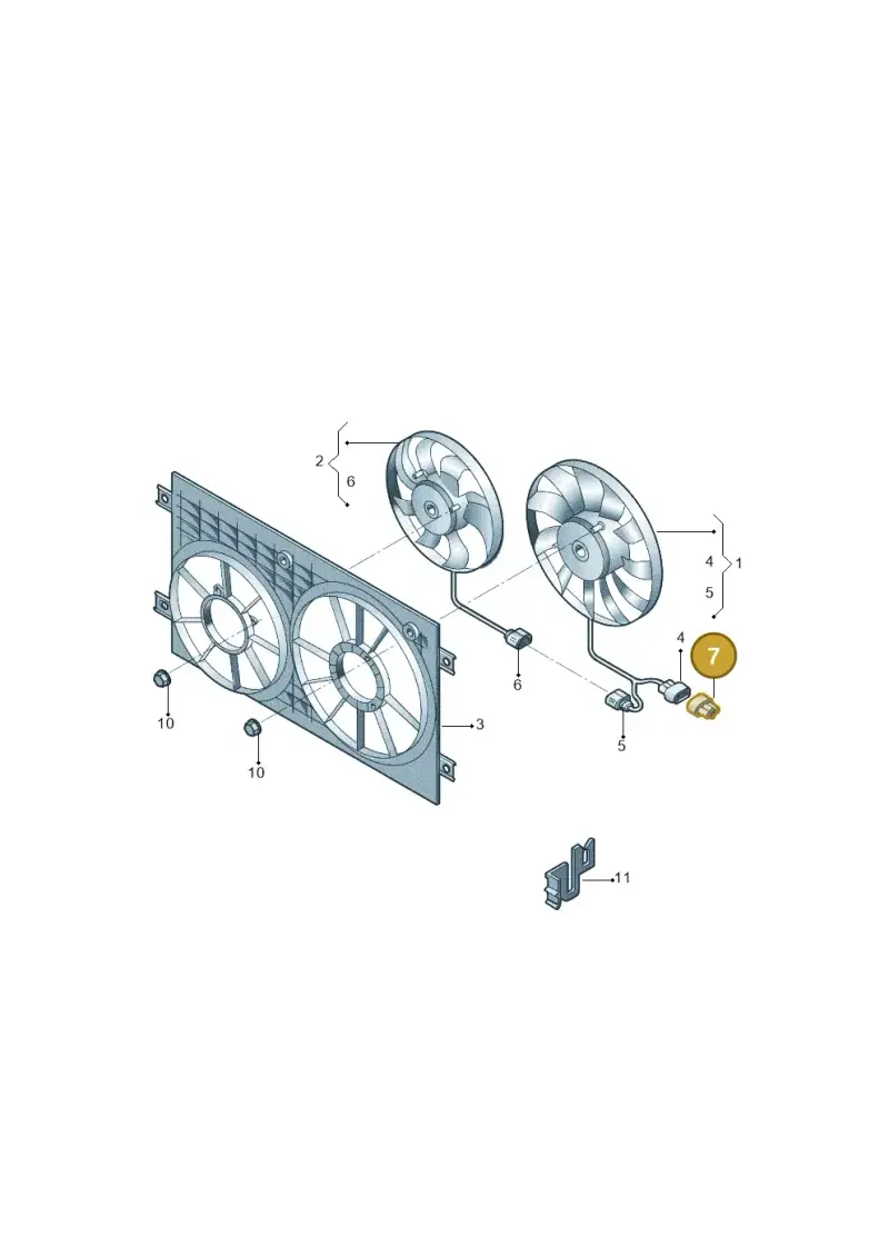 1J0906234 — Skoda Yeti (2013-2017) diagram 809959500, position 7