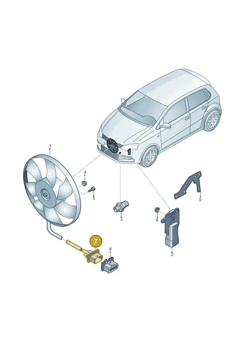 1J0906443 — Skoda Fabia (2014-2022) diagram 773959500, position 7